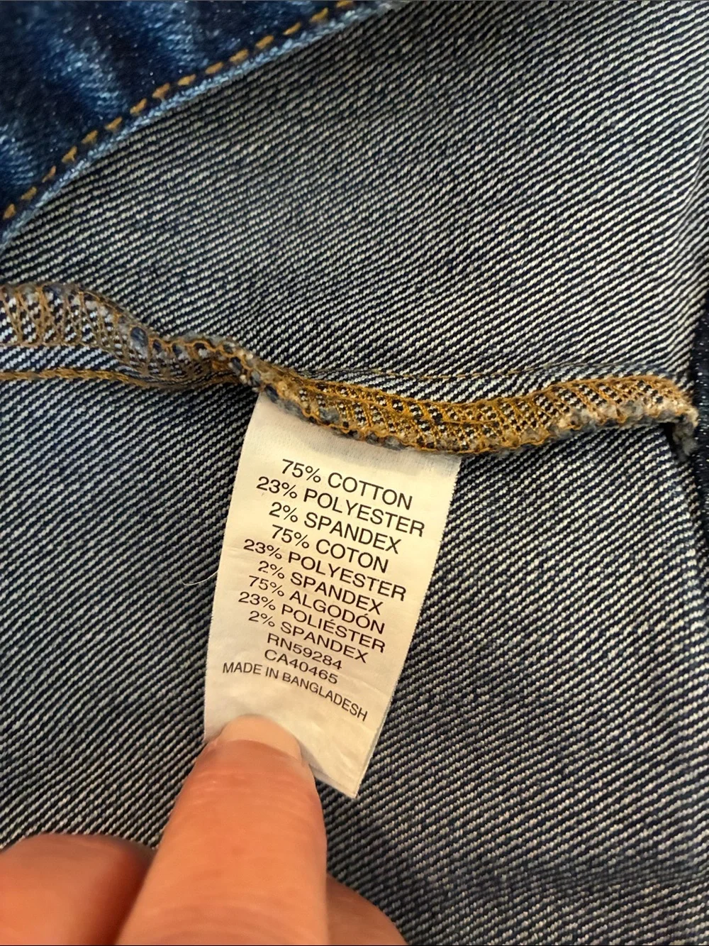 The Children’s Place Indigo Denim Jacket Distressed Jean Jackt